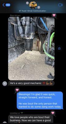 Repair and rave from driver