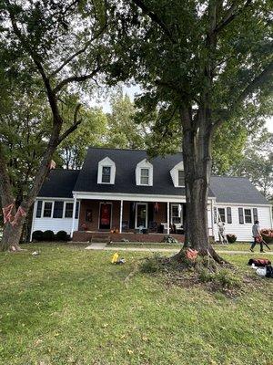 New roof installation