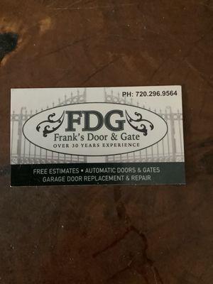 Frank’s Door & Gate