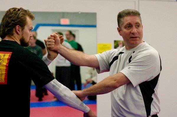 Steve Pearlman, the owner, at work during a course.