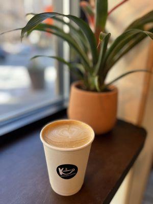 12oz Pistachio Latte (~$6)
