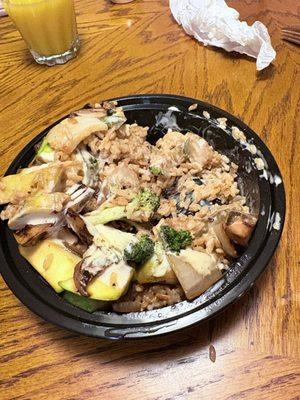 Vegetable bowl packed with vegetables. Yummy :-)