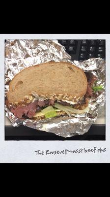 Fully loaded sandwich. Two meals for me!