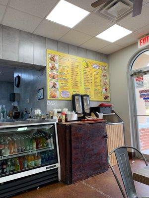 Menu from the restaurant portion of the grocery store. They gave prompt service.