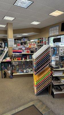 Some of the options inside the store.