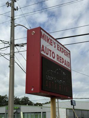 Mikes sign on 66 St N