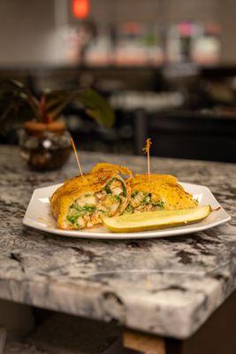 Parmesan Crusted Chicken Caesar Wrap