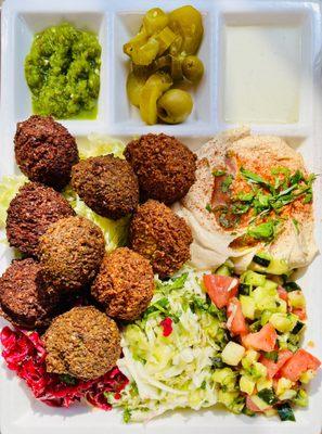 Falafel plate deliciousness