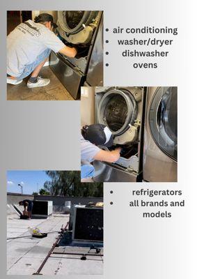 In addition to air conditioning repairs we also offer appliance repairs as well.