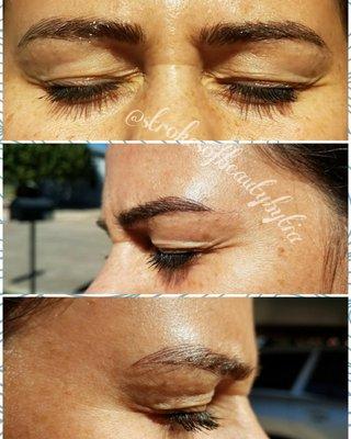 3 days after 1st session of microblading