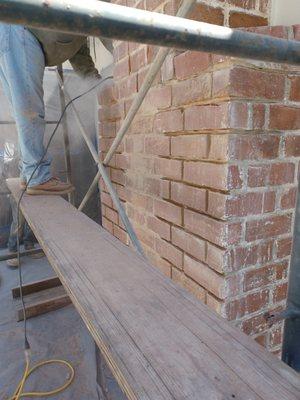 Repairing brick and joints