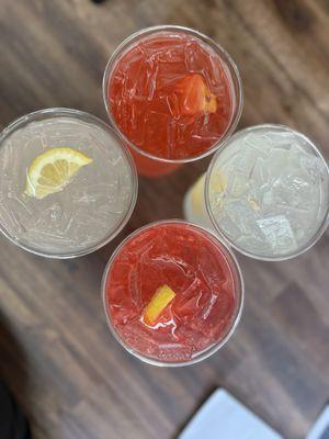 Strawberry and Classic Freshly squeezed lemonade