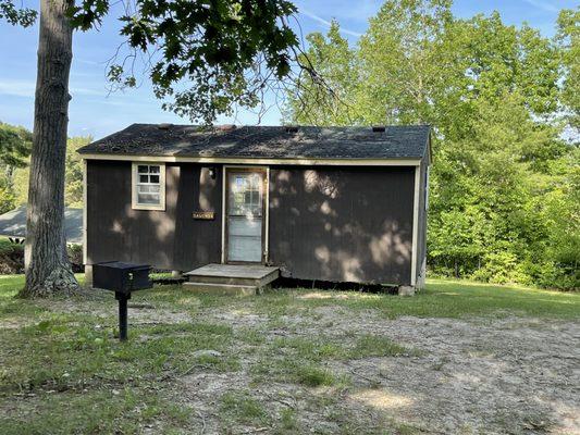 A better look at one of the cabins.