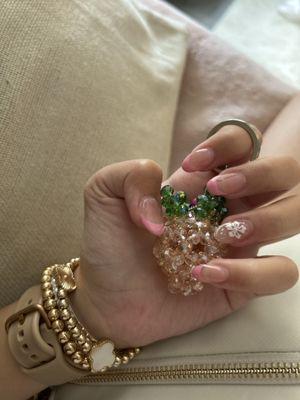 My very nice nails that fitted my inspiration picture.