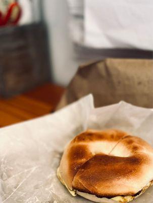 Straight Outta The Bag: (Toasted Plain+Egg). Simple. Hits The Spot