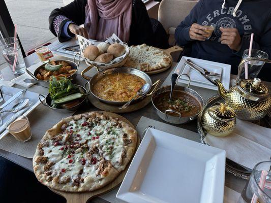 Lebanese Shakshuka, Mama Mona mix Cheese manakish, Musakhan Chicken manakish, Foul Mama Mona