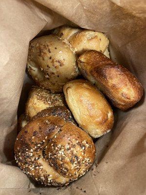 Onion, garlic, everything, and plain!!