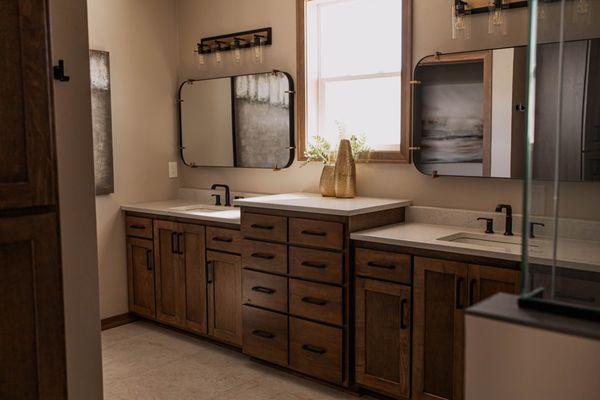 Oak Front Custom Cabinetry