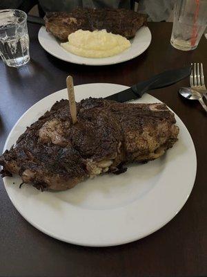 16 oz ribeye medium rare.