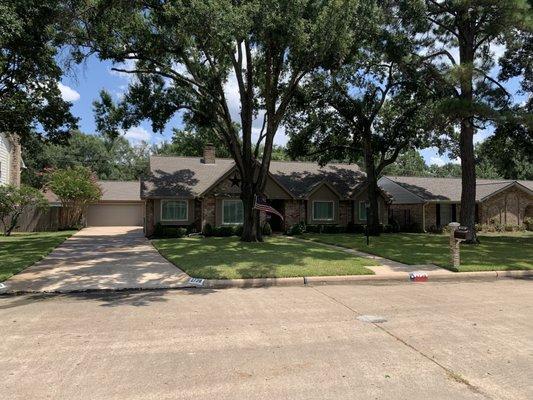 After driveway and walkway