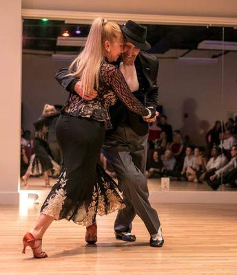 Master Argentine Instructors and performers Los Ocampos... Terri's Firehouse Tango Milonga II
