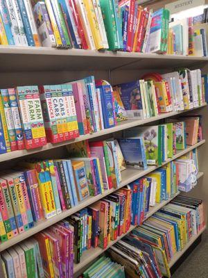 Many picture books for the tiny humans