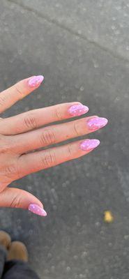 Her adorable 3D polka dots