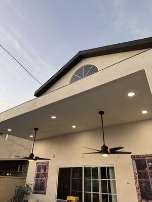 New 6" Recessed Lights and 2 New Outdoor Fans