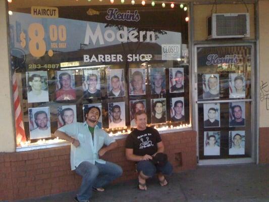 Had to get a picture of the front of this store, Michael E. and Ruggy J. are the real models LOL