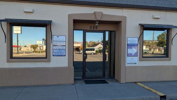 front door to office