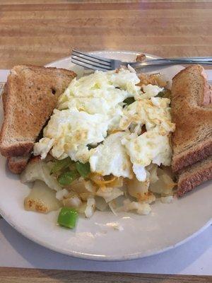 Veggie skillet with egg whites