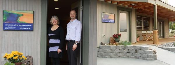 Susan Froehlich, LAc and Charles Cannon, LAc
Location: Columbia River Acupuncture, LLC Mosier, OR