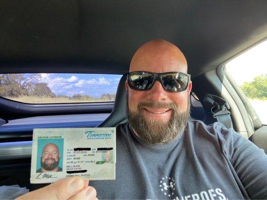 I'm officially a Tennesseean and just in time to vote!