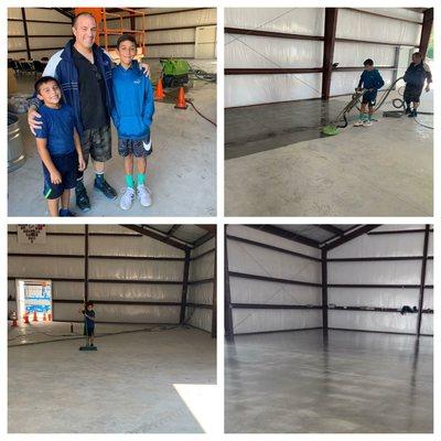 Me and my boys learning good work ethic