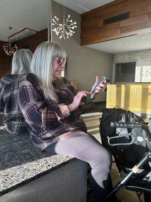 This isn't my best side but my hair looks fabulous