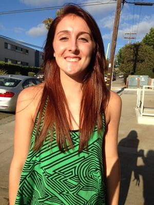 after the color at salon by the bay