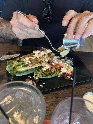 Blue cheese, balsamic wedge