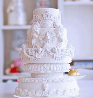 Cherubs wedding cake