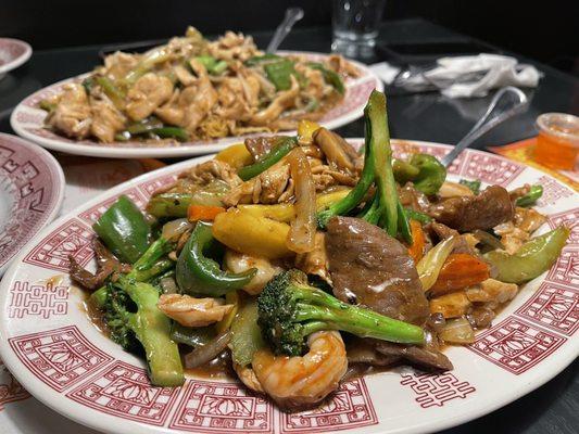 Triple Delightand Chicken Chow Mein