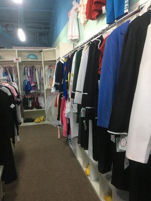 Just one section of the store that carries cosplay! Make sure to try stuff on before you purchase.