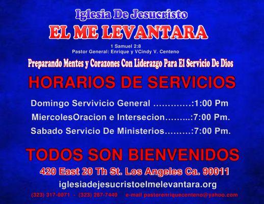 Iglesia De Jesucristo El Me Levantara