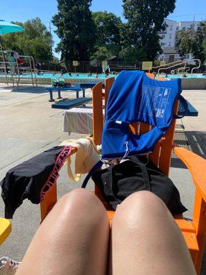 The pool was not very deep