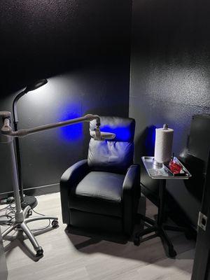 Teeth whitening room