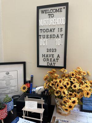 We are licensed with Department of Social Services. Temperature check, sanitize hands and sign in when you enter.