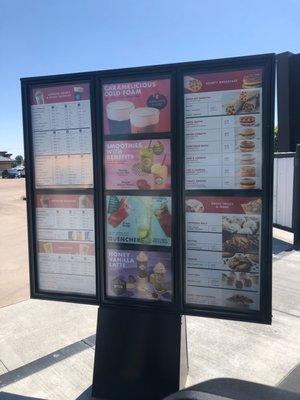 Drive Thru Menu