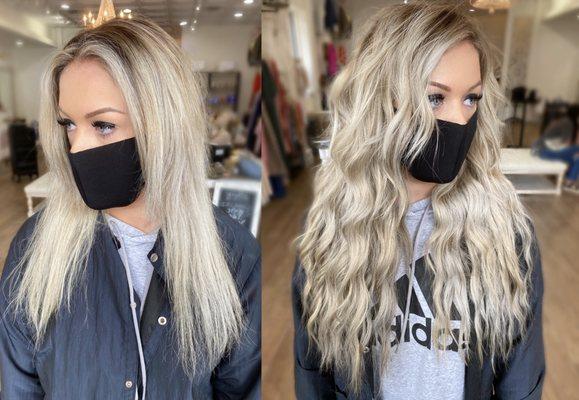 2 Rows Of 22" NBR Extensions Before & After