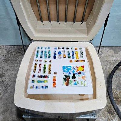 Our 1st firing at the new studio.