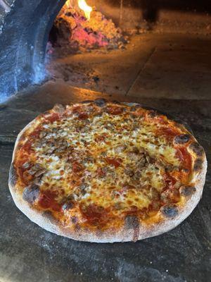 Wood fired pizza