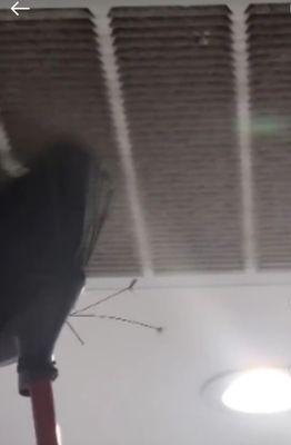 Faulty air conditioning with fiberglass and insulation blowing through my vents!!