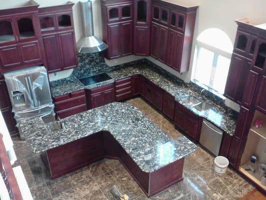 Traditional Marble, Granite and Cabinets